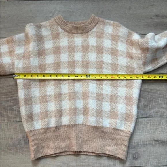 Sezane Becky Plaid Gingham Jumper - Picture 8 of 14